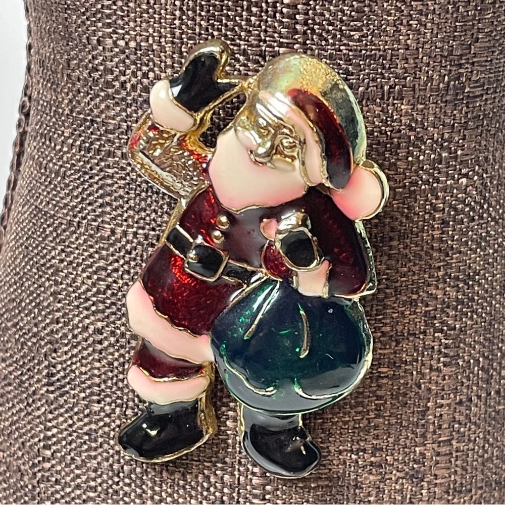 90s Santa Brooch
